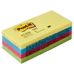 Блок-кубик Post-it 653-TF, 38х51, неон радуга, 12 блоков по 100 листов