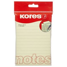 Блок-кубик Kores 46510, 100х150, желтый (100 л)