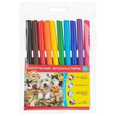 Фломастеры KOH-I-NOOR Домашние Животные 10 цветов 1002/10 TE