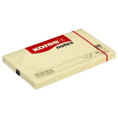 Блок-кубик Kores 46125, 125х75, желтый (100 л)