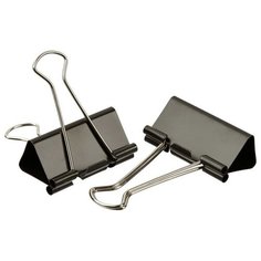 Зажим для бумаг Attache, 41 мм, 12 шт, в картонной коробке (черный)