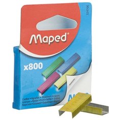Скобы для степлера 10, Maped, оцинкованные, 10 листов, 800 шт (сталь)