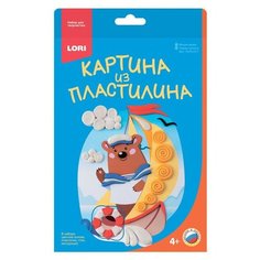 Набор для творчества картина из пластилина Мишка моряк, Пз/Пл-011 2 шт. Lori