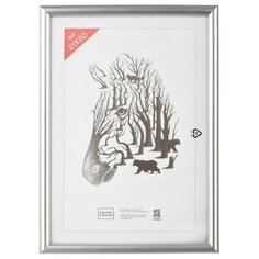 Фоторамка А4 пластиковая PS 516 (серебро) Зебра