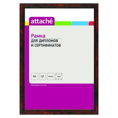 Рамка А4(21х30)ATTACHE, пластиковый багет, настенная, (темный орех)