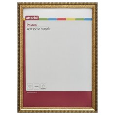 Рамка ATTACHE 21х30 пластик, Багет ширина-17 мм, высота-13мм кружева, (золото)
