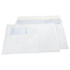 Конверты Бел С4, стрип с окном, BusinessPost, 229х324 250шт/уп 3851 Packpost