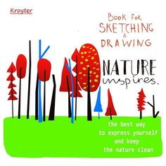 Альбом для эскизов, 60л, склейка, планшет, ватман 200гр, Госзнак, Nature Кройтер