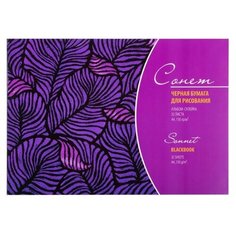 Альбом для рисования из черной бумаги А4 32л 150г/м Сонет 62200