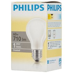 Электрическая лампа Philips стандартная/матовая 60W E27 FR/A55 (10/120), 7 шт