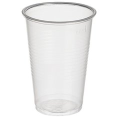 Стакан одноразовый 200мл прозрачная, для холодных/горячих напитков, КОМУС ПП, 100 штук в упаковке