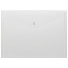 Папка-конверт на кнопке КНК 180 бесцв. прз. 10шт/уп Attache