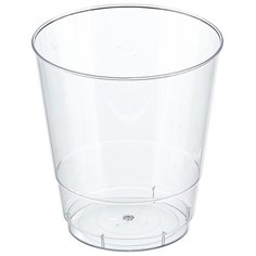 Стакан одноразовый 200мл КРИСТАЛЛ прозрачная, КОМУС ПС 50 штук в упаковке
