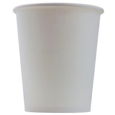 Стакан одноразовый бумажный 1-сл. d-80мм 250мл белый КОМУС 50 штук в упаковке
