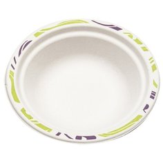 Миска одноразовая бумажная Chinet Duet 0,4л,бел., 50 штук в упаковке