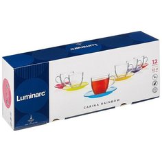 Сервиз чайный РЕЙНБОУ 220мл 12 пр. (N4217) Luminarc