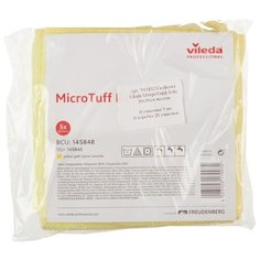 Салфетки хозяйственные Vileda МикроТафф Бэйс 36х36см желтые 5шт/уп 145848