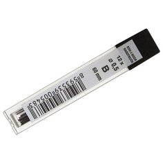 KOH-I-NOOR Грифели для механических карандашей В, 0.5 мм, 12 шт серый