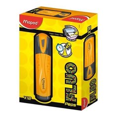 Текстовыделитель MAPED (Франция) "Fluo Peps Classic", ОРАНЖЕВЫЙ, линия 1-5 мм, 742535 5 уп.
