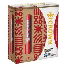 Маркер перманентный (нестираемый) CROWN "Multi Marker", КРАСНЫЙ, круглый наконечник, 3 мм, CPM-800 6 уп.