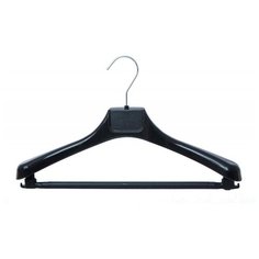 Вешалка-плечики VP анатомическая Attache С039,пласт,чер,съем.перекл р.44-46 - 4 шт.