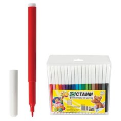 Фломастеры СТАММ "Веселые игрушки", 18 цветов, вентилируемый колпачок, европодвес, ФВ05, 5 наборов