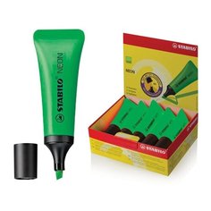 Текстовыделитель STABILO "Neon", ЗЕЛЕНЫЙ, линия 2-5 мм, 72/33 - 2 шт.