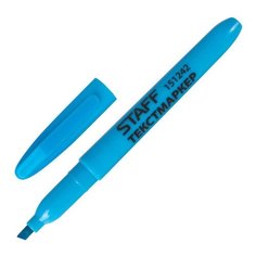 Текстовыделитель STAFF "Basic", ГОЛУБОЙ, линия 1-3 мм, 151242 - 10 шт.