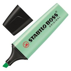 Текстовыделитель STABILO "Boss Pastel", МЯТНЫЙ, линия 2-5 мм, 70/116 - 2 шт.