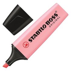 Текстовыделитель STABILO "Boss Pastel", РОЗОВЫЙ, линия 2-5 мм, 70/129 - 2 шт.