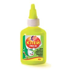 Клей ПВА-М ЛУЧ (бумага, картон, кожа, ткань, дерево), 45 г, 20С1351-08 - 10 шт.