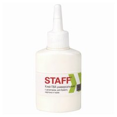 Клей ПВА STAFF евро, 45 г, 220366 - 12 шт.