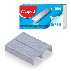 Скобы для степлера №10, 1000 штук, MAPED (Франция), до 20 листов, 324105 - 10 уп.