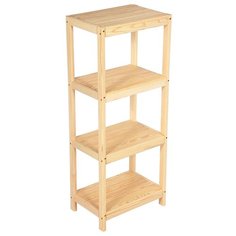Этажерка Банные штучки 32190 4 полки, материал: массив дерева, ШxГxВ: 45х31х109 см, сосна