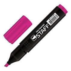Текстовыделитель STAFF "STICK", РОЗОВЫЙ, 1-4 мм, 151499 - 12 шт.