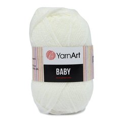Пряжа YarnArt Baby 50гр 150м (100% акрил) (501 белый), 5 мотков