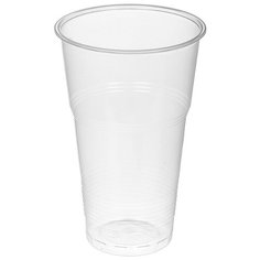 Стакан одноразовый 500мл прозрачная, для холодных/горячих напитков, КОМУС, ПП 50 штук в упаковке