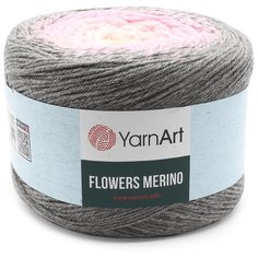 Пряжа YarnArt Flowers Merino 225гр 590м (25% шерстъ, 75% акрил) (544 секционный), 2 мотка