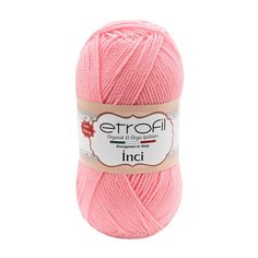 Пряжа Etrofil INCI 100гр. 230м (100% акрил Premium антипиллинг) (73098 розовый) 5 шт