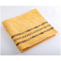 Полотенце махровое Angelo "Сафари", размер 70 x 130 см, цвет: желтый A.N.G.E.L.O.