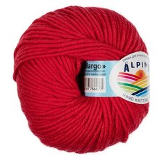 Пряжа Alpina "MARGO" 100% мериносовая шерсть №18 красный - 10 мотков по 50 г