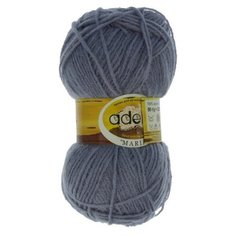 Пряжа Adelia "MARIA" 100% акрил №19 серый - 10 мотков по 50 г