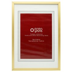 Фоторамка Fotografia 21x30см, паспарту 15x20см, золотистый