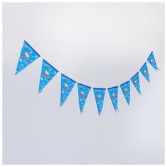 Гирлянда "С днем рождения", 10 флажков Страна Карнавалия