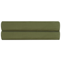 Простыня на резинке TKANO Wild, сатин, 180 х 200 см, оливковый