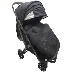 Прогулочная коляска Yoya Plus Pro Max 2020 (дожд., москит., подстак., бампер, сумка-чехол, корзина д/покупок, ремешок на руку, накидка на ножки, бампер, бамб. коврик), черный/черная рама, цвет шасси: черный