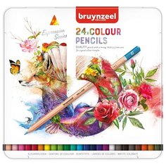 Набор цветных карандашей Bruynzeel Expression Colour 24цв в металл.кор.
