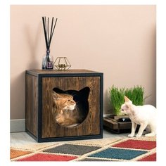 Домик для кошки Maisonnette "Лофт" с когтеточкой