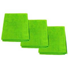 Полировальная микрофибра для автомобиля комплект 3шт. (зеленая) REMIX RMX013.