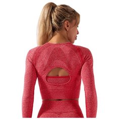 Спортивный костюм для йоги и фитнеса (тайтсы, рашгард) цвет красный, размер S Noname